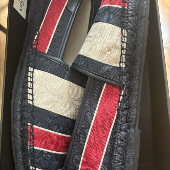 Coach Shoes ( new) Sig Strip Espadrille 7.5D - Picture 8 of 10